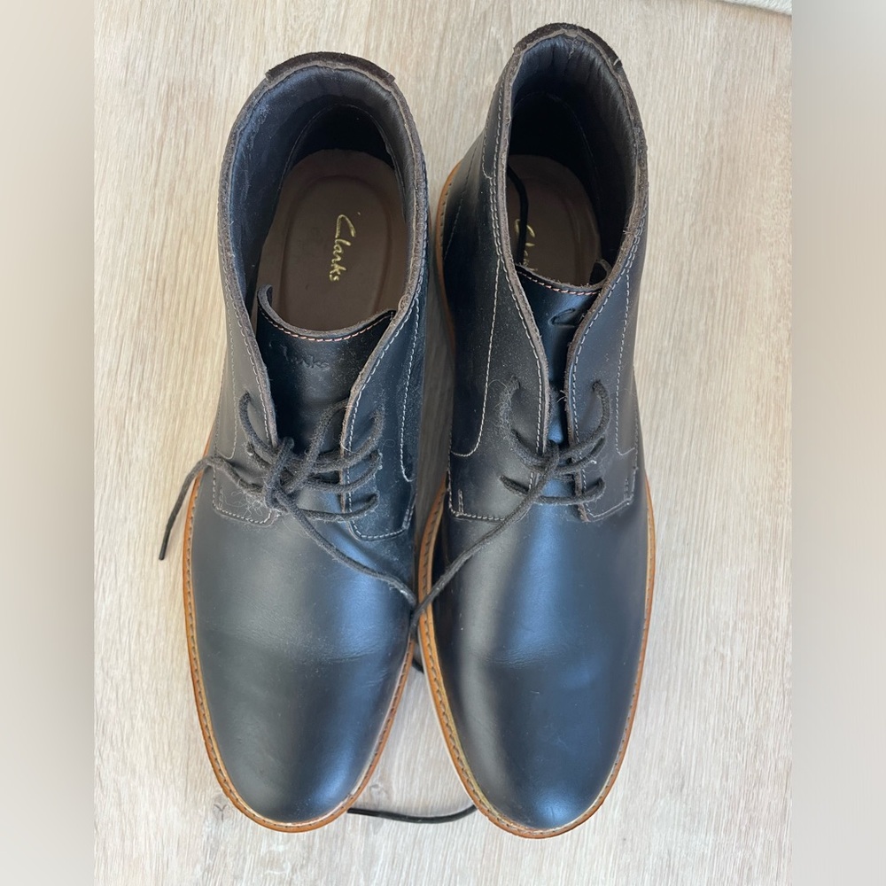 Clarks dark brown Atticus chukka boot NEW